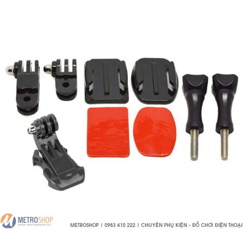 Bộ pass đế J và vít, đế và keo 3m gắn nón bảo hiểm