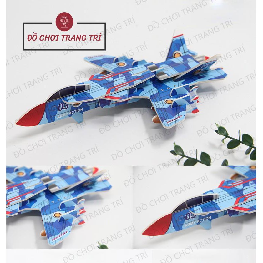 Mô hình 3D giấy tự lắp ráp - Mô hình MÁY BAY QUÂN SỰ
