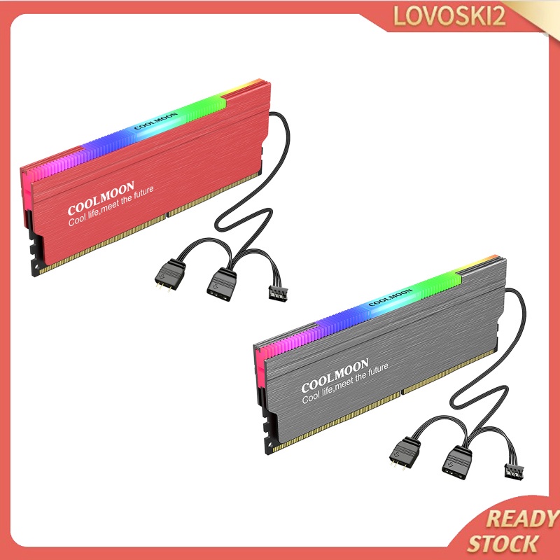 [LOVO] Aluminum Alloy DDR Memory RAM Cooler Radiator for DDR2 DDR3 DDR4DIY PC
