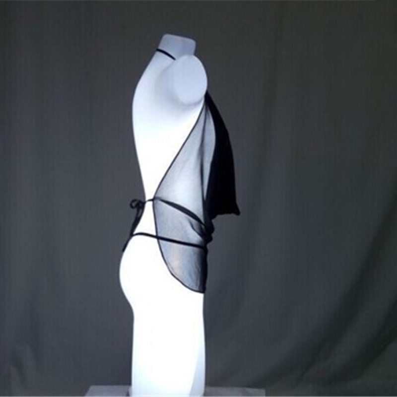 Yun♪Trong Suốt Set Áo Ngực &amp; Quần Lót G-string Nữ