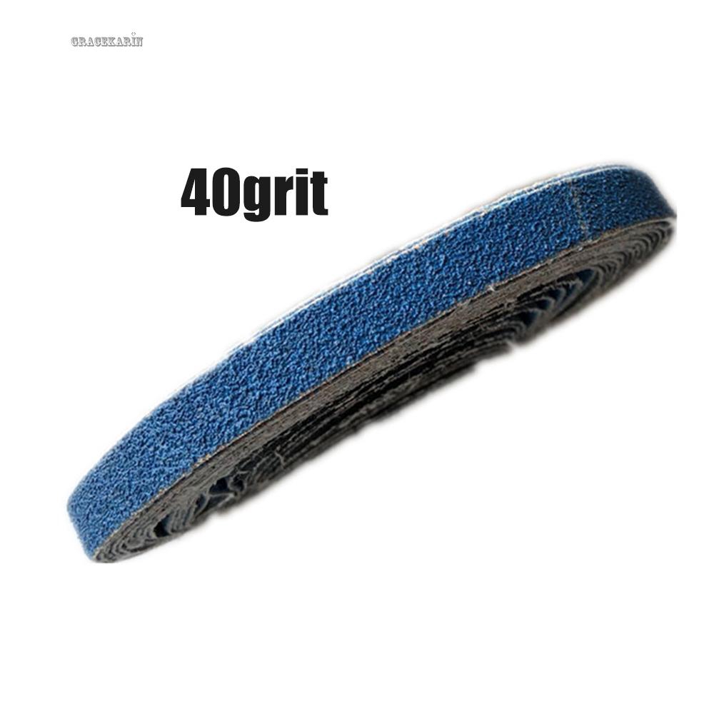 Sanding Belts Blue Sander Polishing Supplies Zirconium corundum File 40/60/80/120 Grit Woodworking Metal Workshop