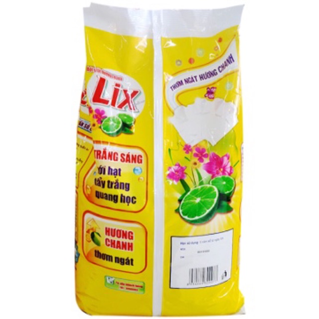 Bột giặt Lix hương Chanh - 5.5kg-6kg (Tặng nước Rửa 1.4 kg)