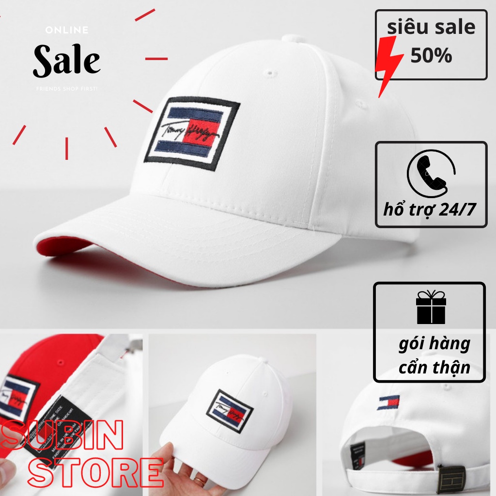 Mũ lưỡi trai- nón kết thêu chữ tommy hilfiger phong cách thời thượng - mũ lưỡi trai sale cực sốc