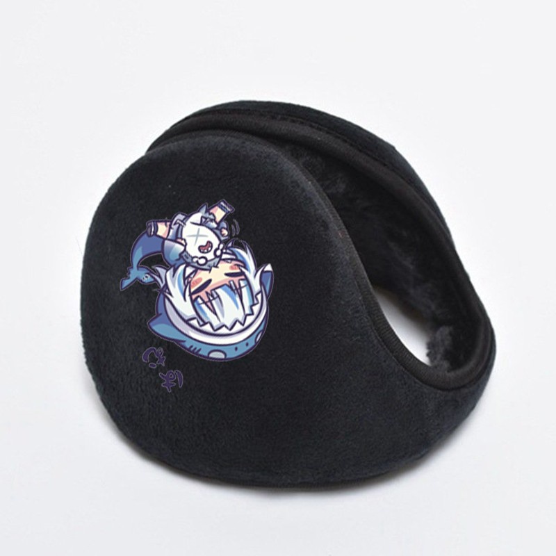 Bịt Tai Mùa Đông Giữ Ấm In Hình GAWR GURA Hololive Vtuber xinh xắn anime chibi thời trang