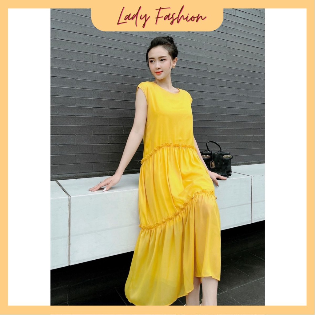 ĐẦM MAXI OVERSIZE NHÚN TẦNG – M030