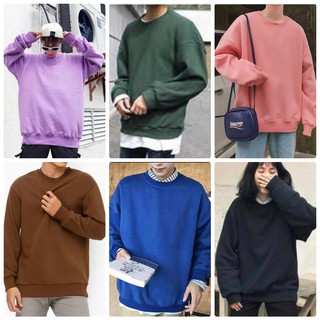 Áo sweater nỉ trơn basic unisex cryaotic10