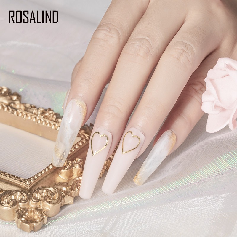 [Hàng mới về] Gel sơn móng tay Rosalind 7ml màu sáng bóng chất lượng cao