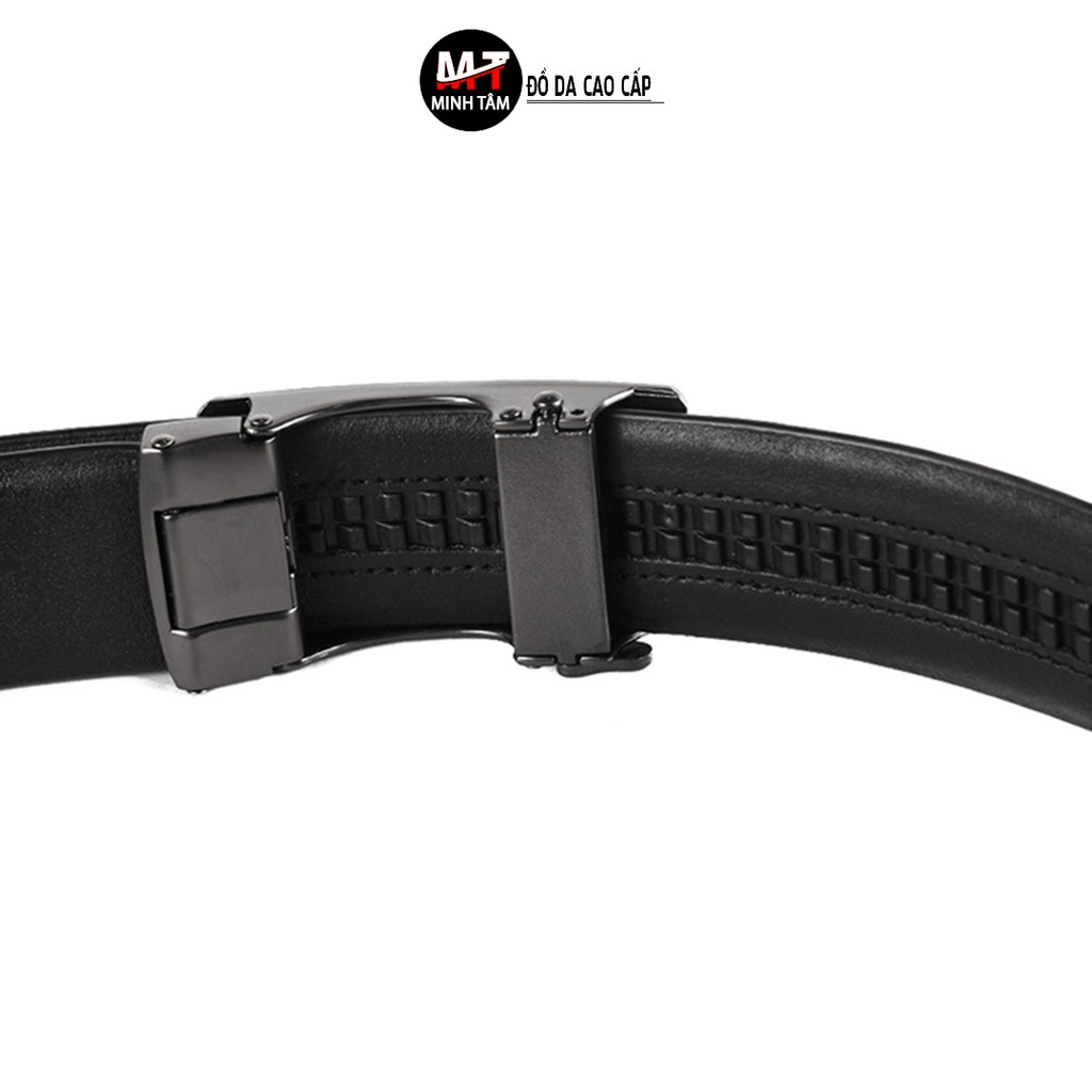 Thắt lưng nam Minh Tâm da bò , khóa kim loại MT491-15H