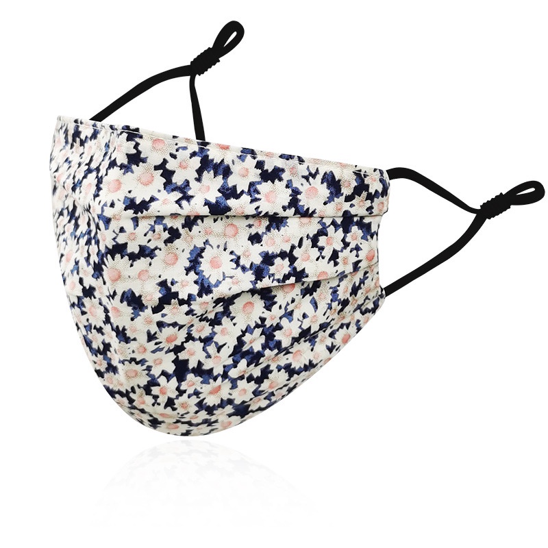 Khẩu Trang Cotton Chống Bụi In Họa Tiết Hoa Phong Cách Mới