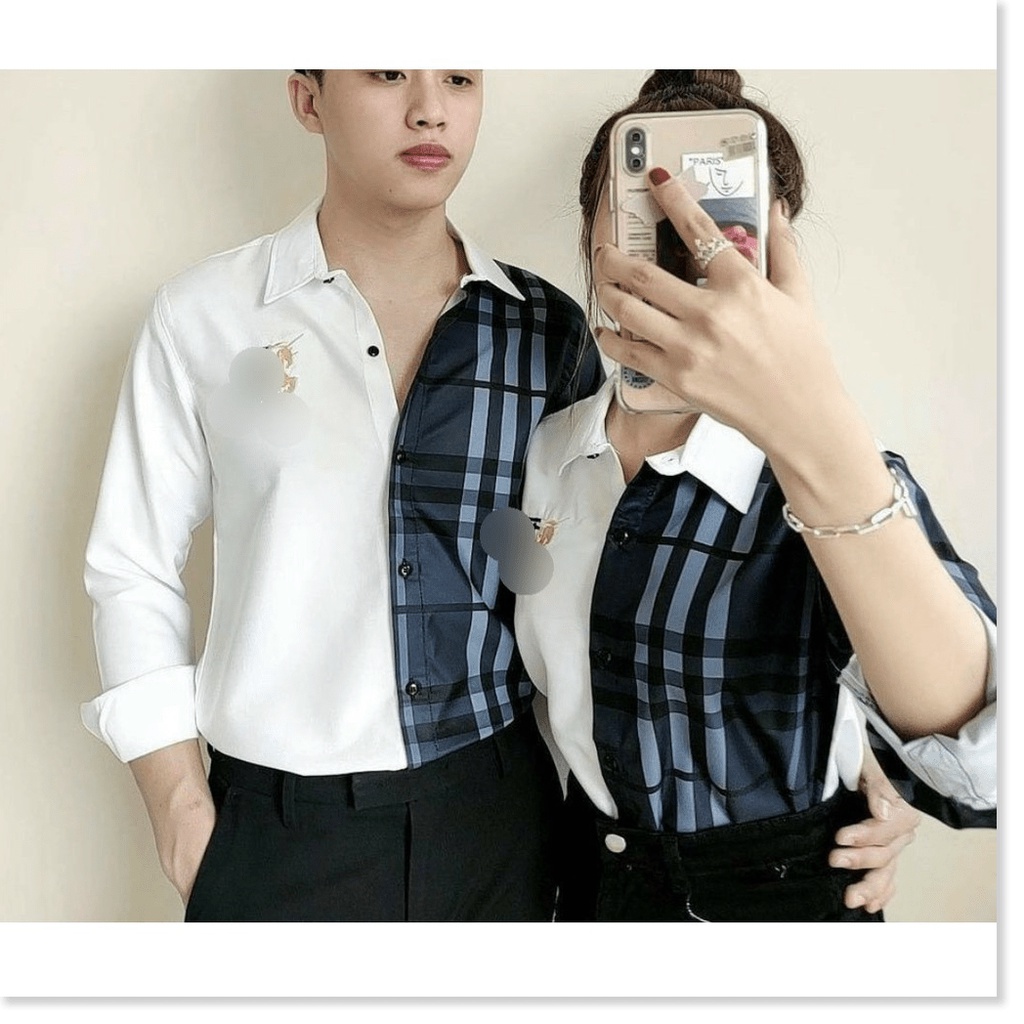 Áo sơ mi cặp đôi CỰC ĐẸP HOẠ TIẾT CARO DÀNH CHO CÁC CÁC BẠN TRẺ NYNA