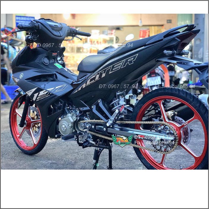 Tem Rời Exciter 150 Đen nhám Mẫu 2020 (V)