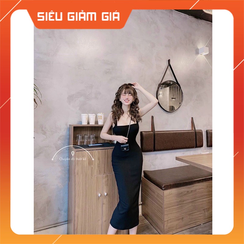 Đầm 2 Dây Bản To Phom Dài Body Co Giãn Tốt M02220-Teen 888
