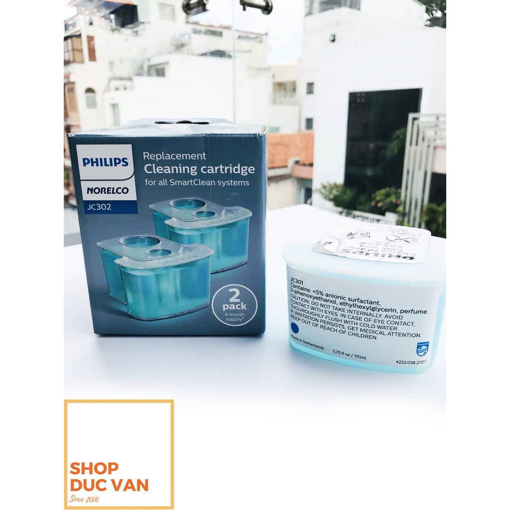 BÌNH NƯỚC RỬA MÁY CẠO RÂU PHILIPS NORELCO CLEANING CARTRIDGE