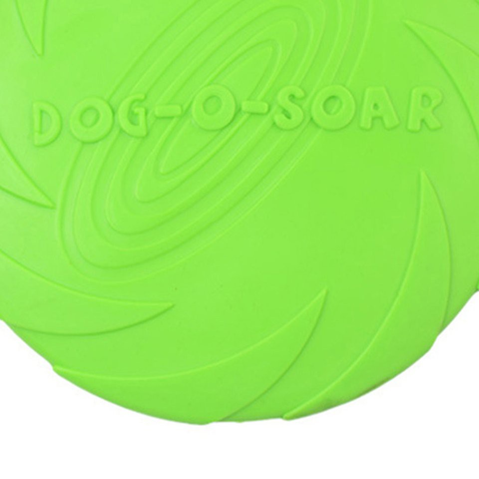 #DEY Pet Dog Molar Outdoor Throwing Training Silica Gel Pet Shop Flying Plate Toys