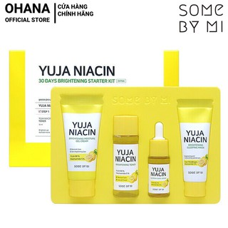 Bộ kit dưỡng trắng sáng da, mờ thâm, nám some by mi yuja niacin 30 days brightening starter kit