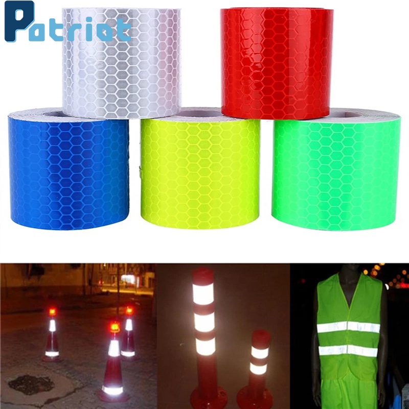 Băng dính phản quang tự dính cảnh báo an toàn dán xe ô tô/xe máy/xe đạp 5*100cm DIY