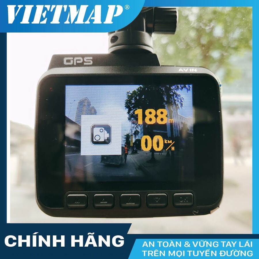 Camera Hành Trình Ô Tô Vietmap C61 Ghi Hình Ultra HD 4K Tích Hợp GPS - WiFi - Cảnh Báo Bằng Giọng Nói Tiếng Việt