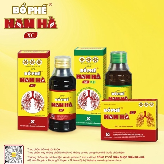Bổ Phế Nam Hà XC - Giúp bổ phế, giảm ho, giảm đờm, giảm đau rát họng