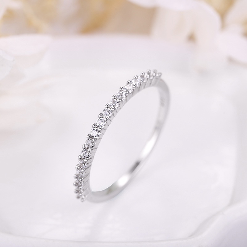Nhẫn Bạc 925 Đính Đá Thiết Kế Đơn Giản Cho Nữ Ring For Women - N2457 Bảo Ngọc Jewelry
