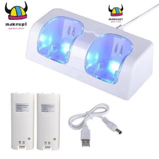 Đế Sạc Kép + 2 Pin Cho Điều Khiển Wii / Wii U