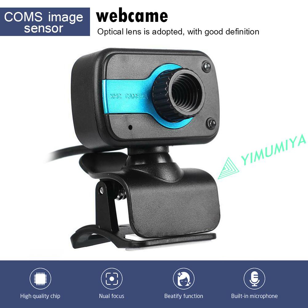 Webcam Usb Hd 2 Đèn Led Hỗ Trợ Quay Ban Đêm Kèm Micro | BigBuy360 - bigbuy360.vn