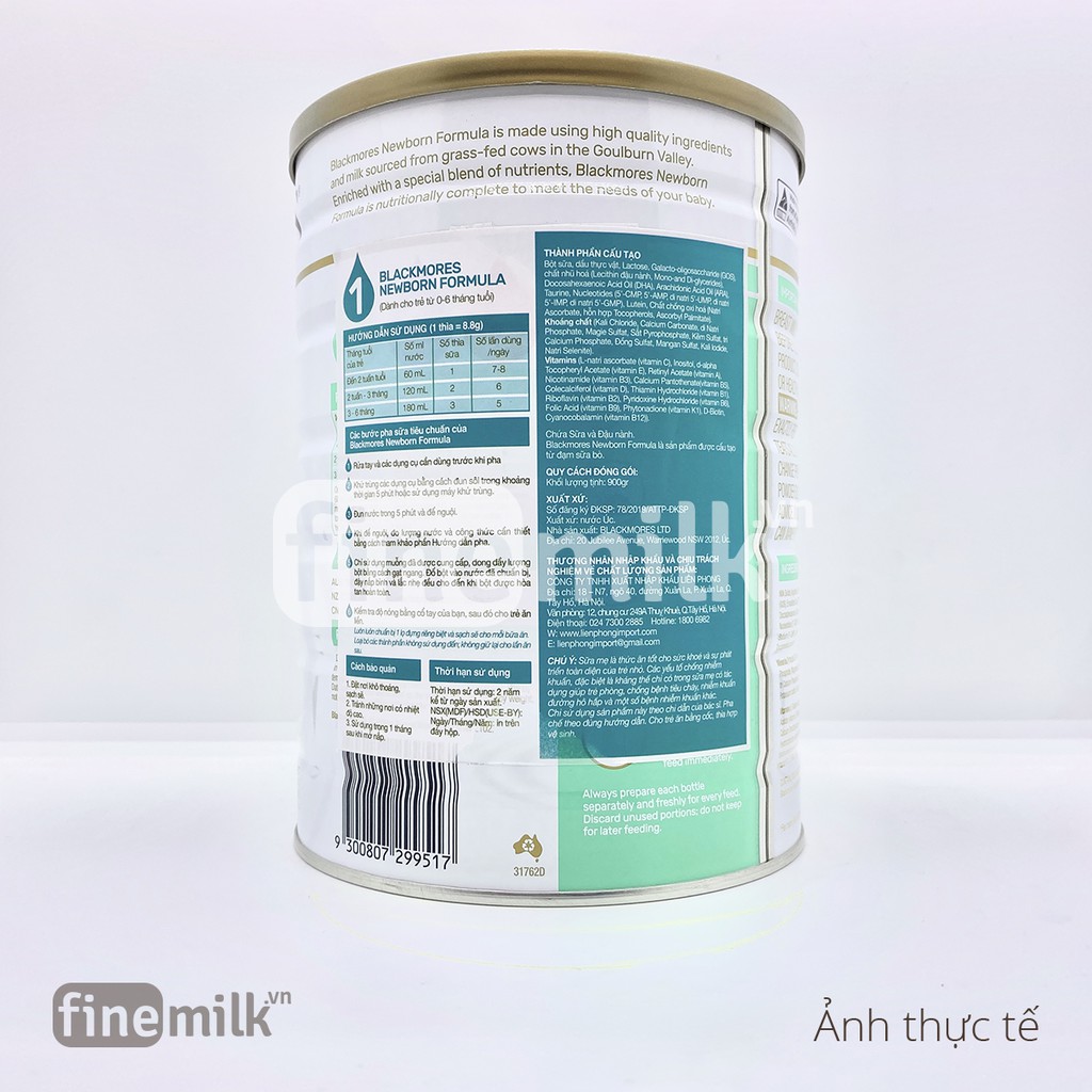 [Chính hãng] Sữa Blackmore số 1 900gram dinh dưỡng từ Úc