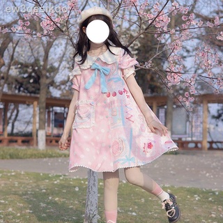 ☊✥Váy ngắn tay công chúa dễ thương Lolita