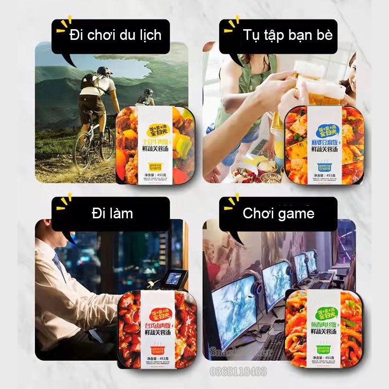 HÀNG MỚI - Cơm tự sôi ăn liền các vị  - SNACKSEEKER - Cơm tự sôi ăn liền Trung quốc tiện lợi