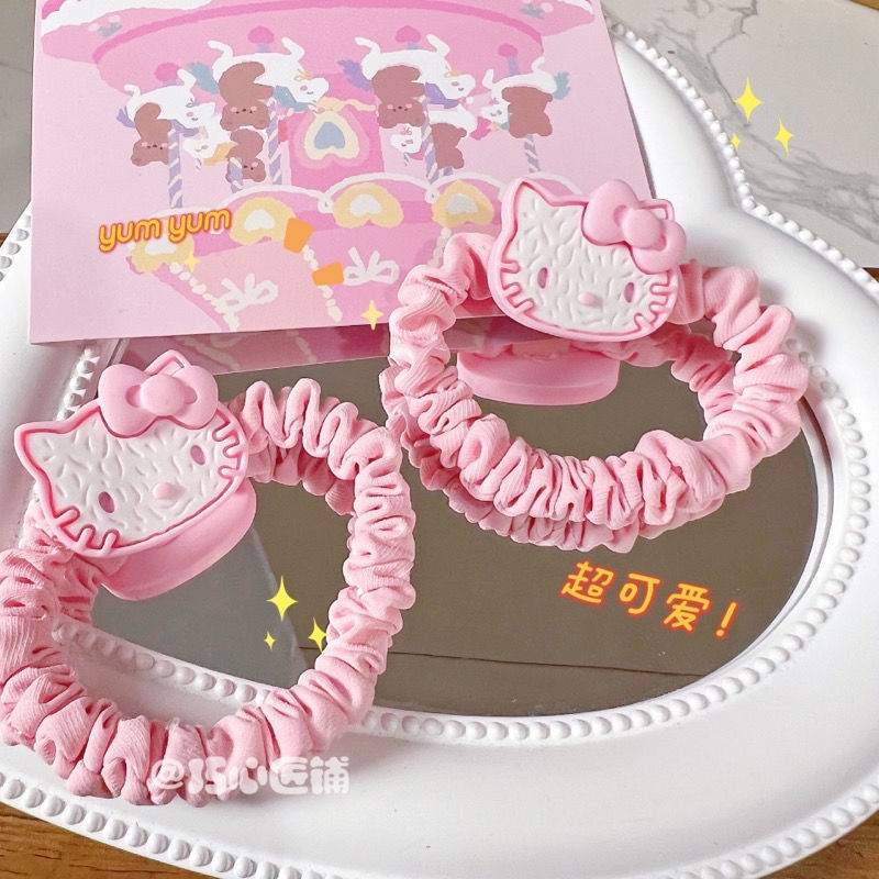 Dây Buộc Tóc Hình Bánh Quy Mèo Dễ Thương Cho Nữ