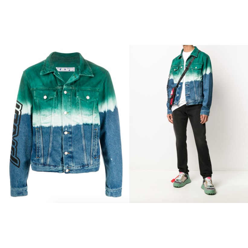 Áo khoác jeans Off White degrade denim jacket fw20