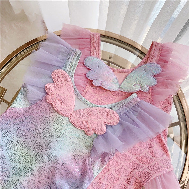 Đồ Bơi Một Mảnh In Hình Nàng Tiên Cá Cho Bé Gái