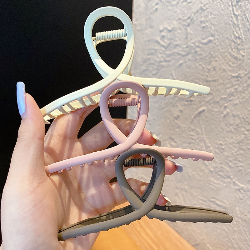 Kẹp tóc bằng hợp kim màu trơn phong cách Hàn Quốc thời trang cho nữ