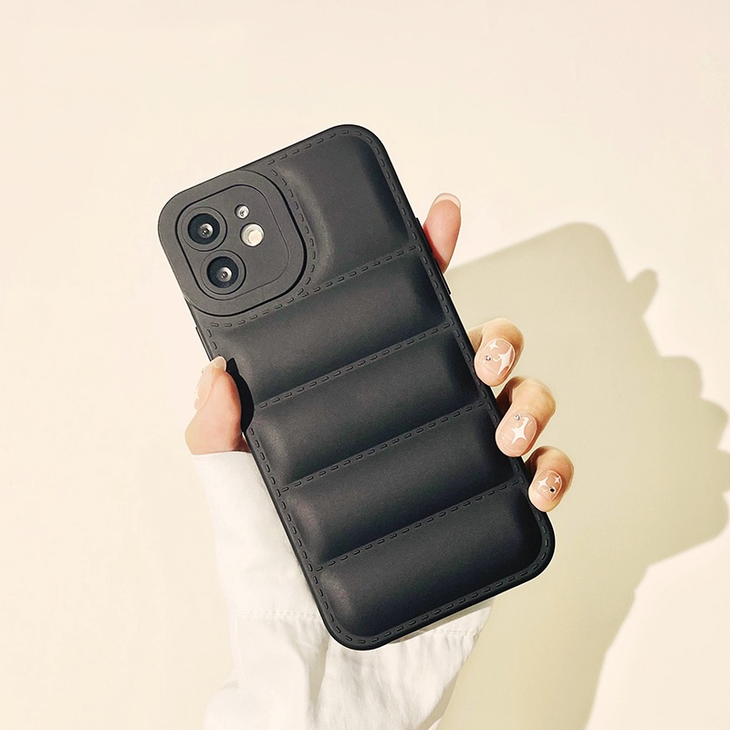 Cho IPhone 14 Ốp Điện Thoại Tpu Mềm Chống Sốc Chống Bụi Màu Trơn Hình Áo Khoác 3D Sang Trọng Cho IPhone 11 12 13 14 Pro Max Xs Xr 7 8 Plus