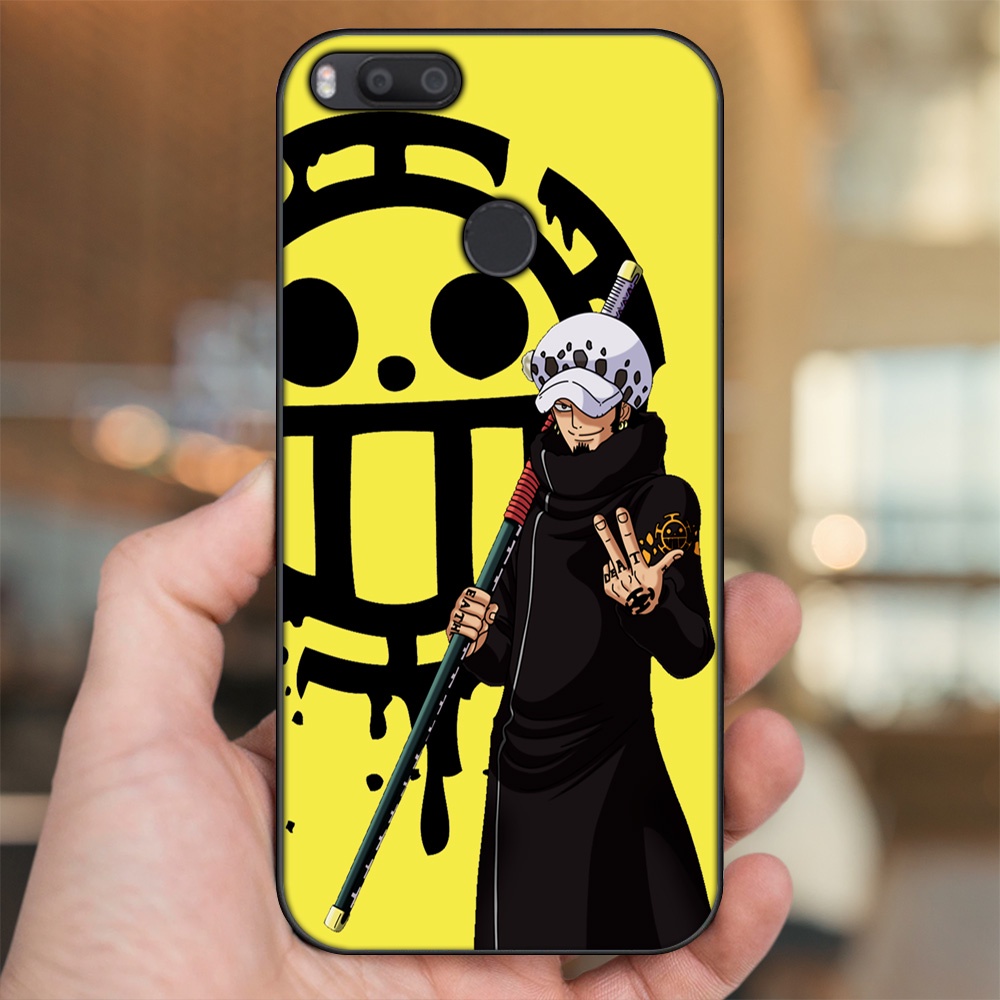 Ốp lưng Xiaomi Mi A1, Mi 5X viền đen in hình Law One Piece