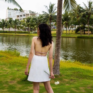 Bralette lụa 2 lớp dây chun