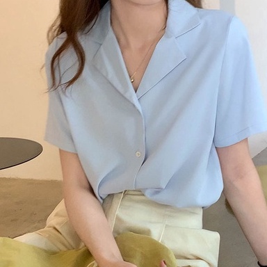 [Hàng có sẵn]Áo sơ mi ngắn tay Ulzzang Quảng Châu ASM28