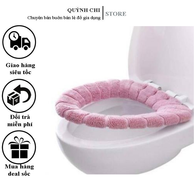Miếng Lót Bồn Cầu, Mang Lại Cảm Giác Êm Ái, Thoải Mái Khi Ngồi, Thiết Kế Đẹp Theo Phong Cách Hàn Quốc, Tiện Lợi
