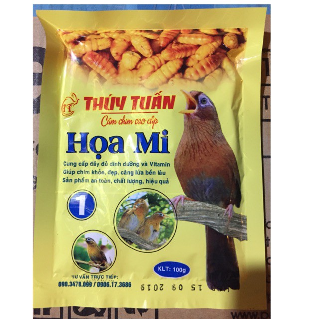 HCM- Cám chim Thúy Tuấn là loại thức ăn chim dành cho chim cảnh dùng cho chim khuyên chào mào chích chòe họa mi