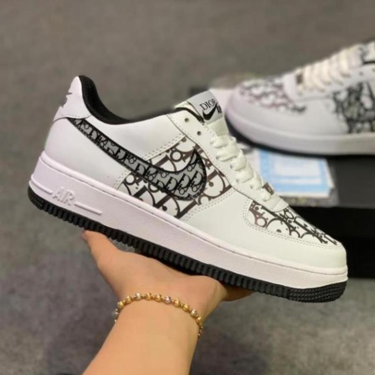 (salesốc )Giày thể thao AF1 [chuẩn 11vnxk ] Giày sneaker nike_dior đế xám, đế đen nam nữ Full Box Bill