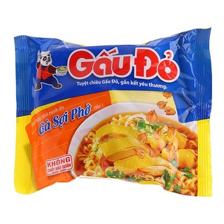 COMBO 5/10 GÓI MÌ GẤU ĐỎ TÔM GÀ SỢI PHỞ