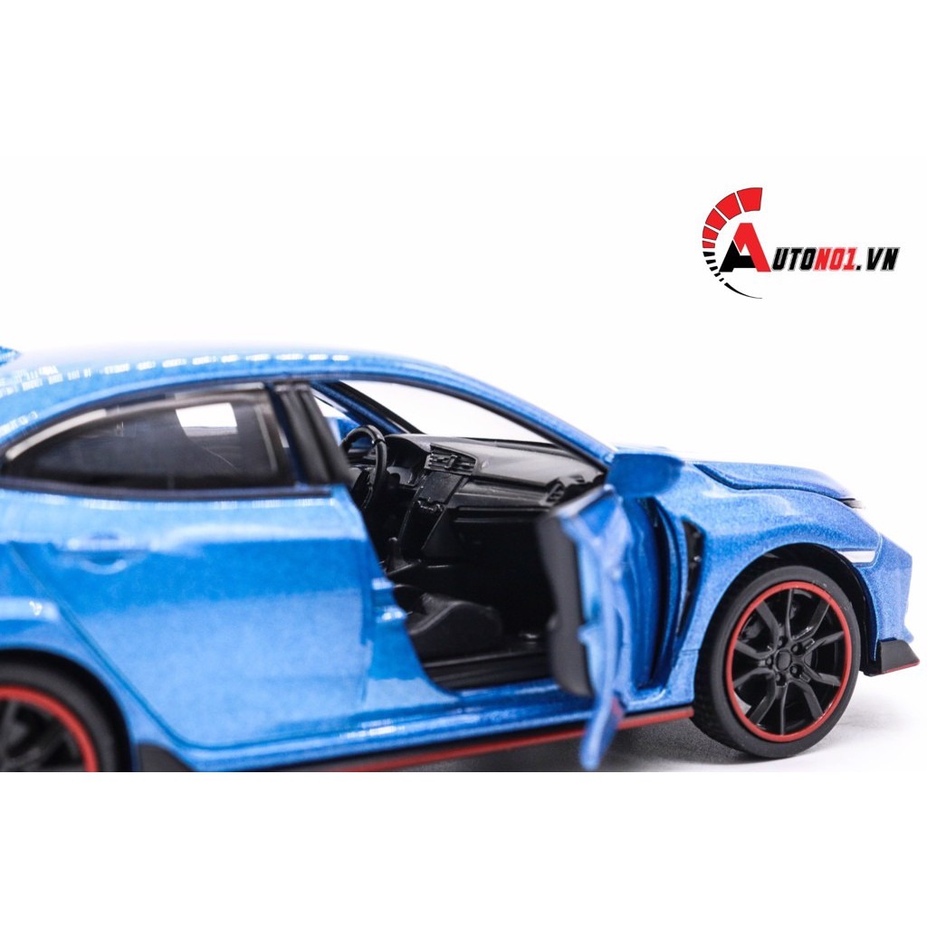 MÔ HÌNH XE HONDA CIVIC HATCHBACK TYPE R BLUE 1:32 MINIAUTO KHÔNG HỘP 5707