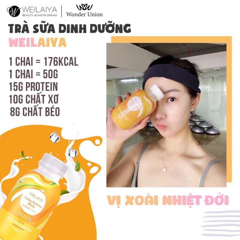 Trà sữa Dinh Dưỡng Tự Pha Weilaiya _ hỗ trợ dinh dưỡng không tăng cân