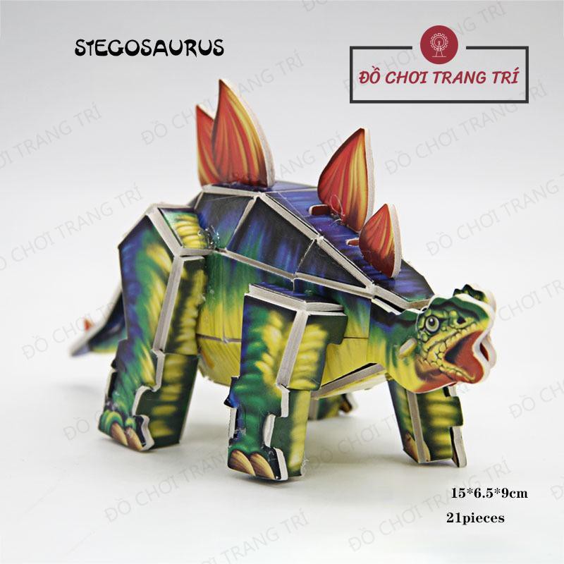 Mô hình 3D giấy tự lắp ráp - mô hình khủng long