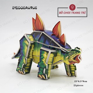 Mô hình 3D giấy tự lắp ráp - mô hình khủng long