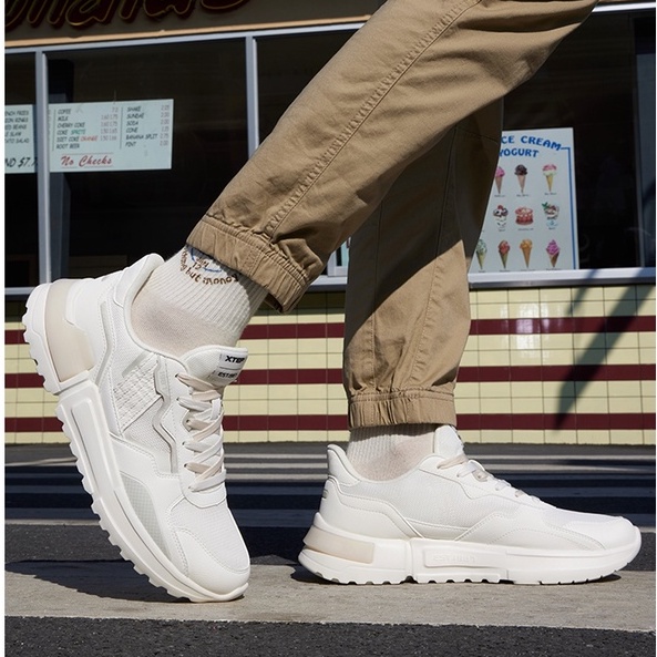 Giày thể thao Xtep mềm mại chống trượt thoáng khí phong cách cổ điển thời trang dành cho nam