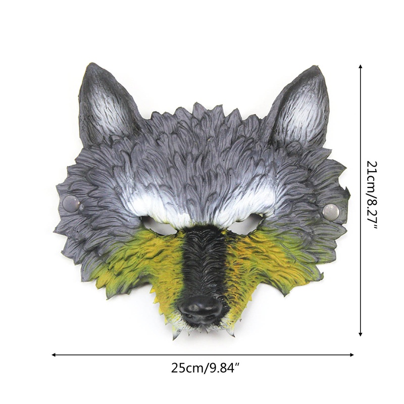 Đầu Sói 3D Hóa Trang Halloween