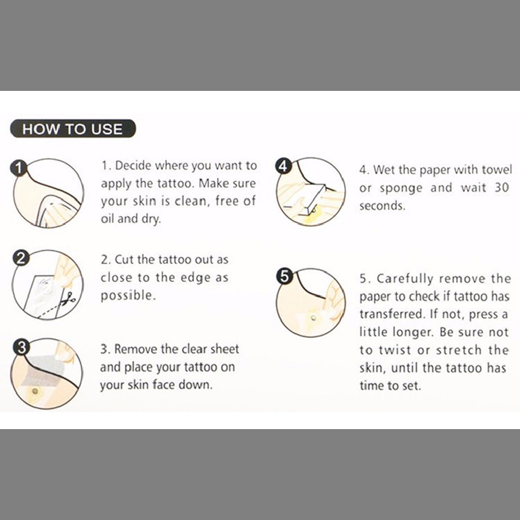 [Hàng mới về] Miếng dán hình xăm tạm thời kiểu dáng vô cực cá tính chống thấm nước quyến rũ