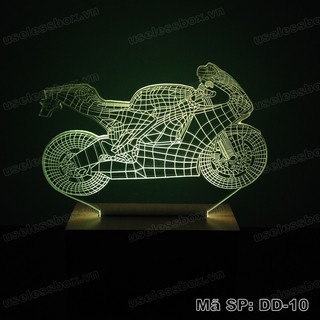 Đèn ngủ 3D hình xe đua mô tô