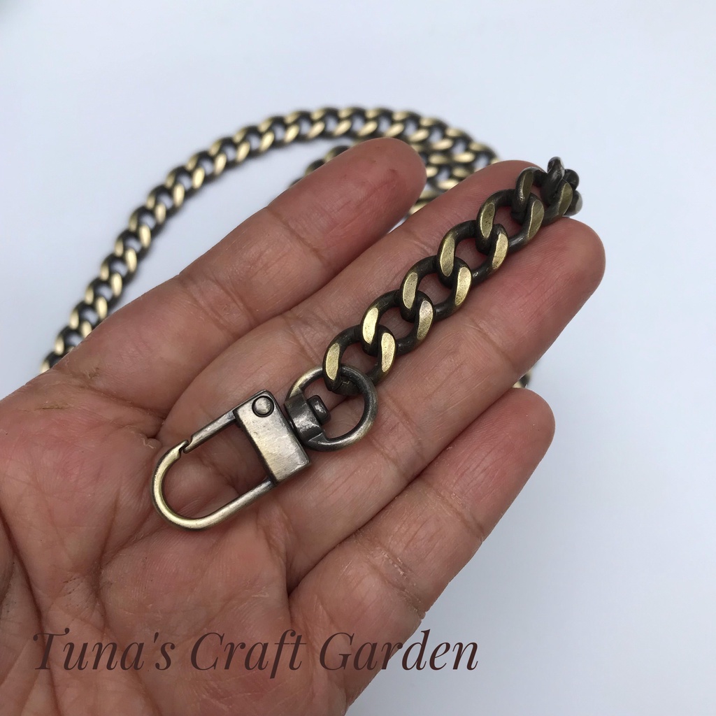 Dây xích đeo chéo màu đồng cổ dài 1,2m dùng làm quai đeo túi xách, túi handmade