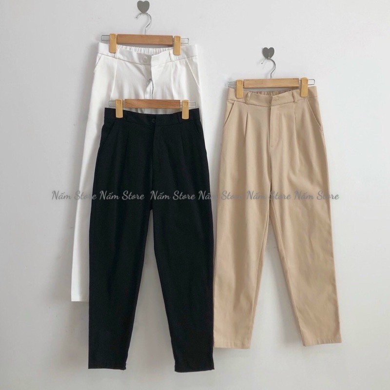 Quần Baggy Kaki CONI PANTS Lưng Tây Phối Chun Ulzzang Unisex